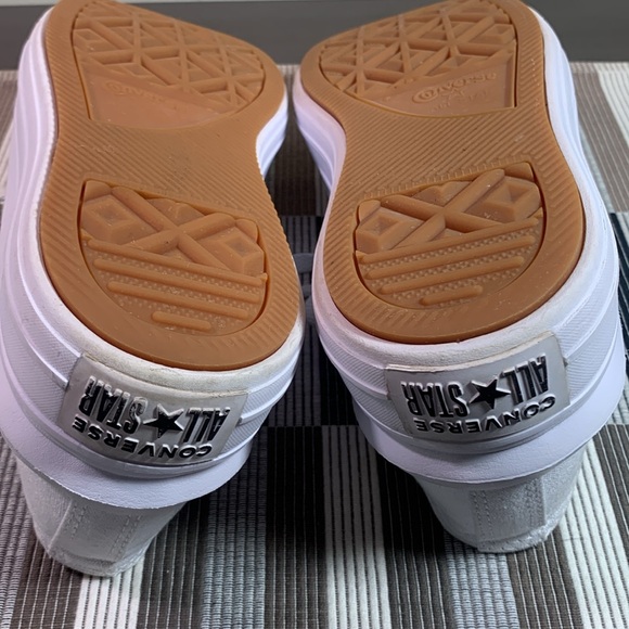 Women’s Chuck Taylor Move All Star Converse Platform Sneakers, White, size 9 - Picture 10 of 13